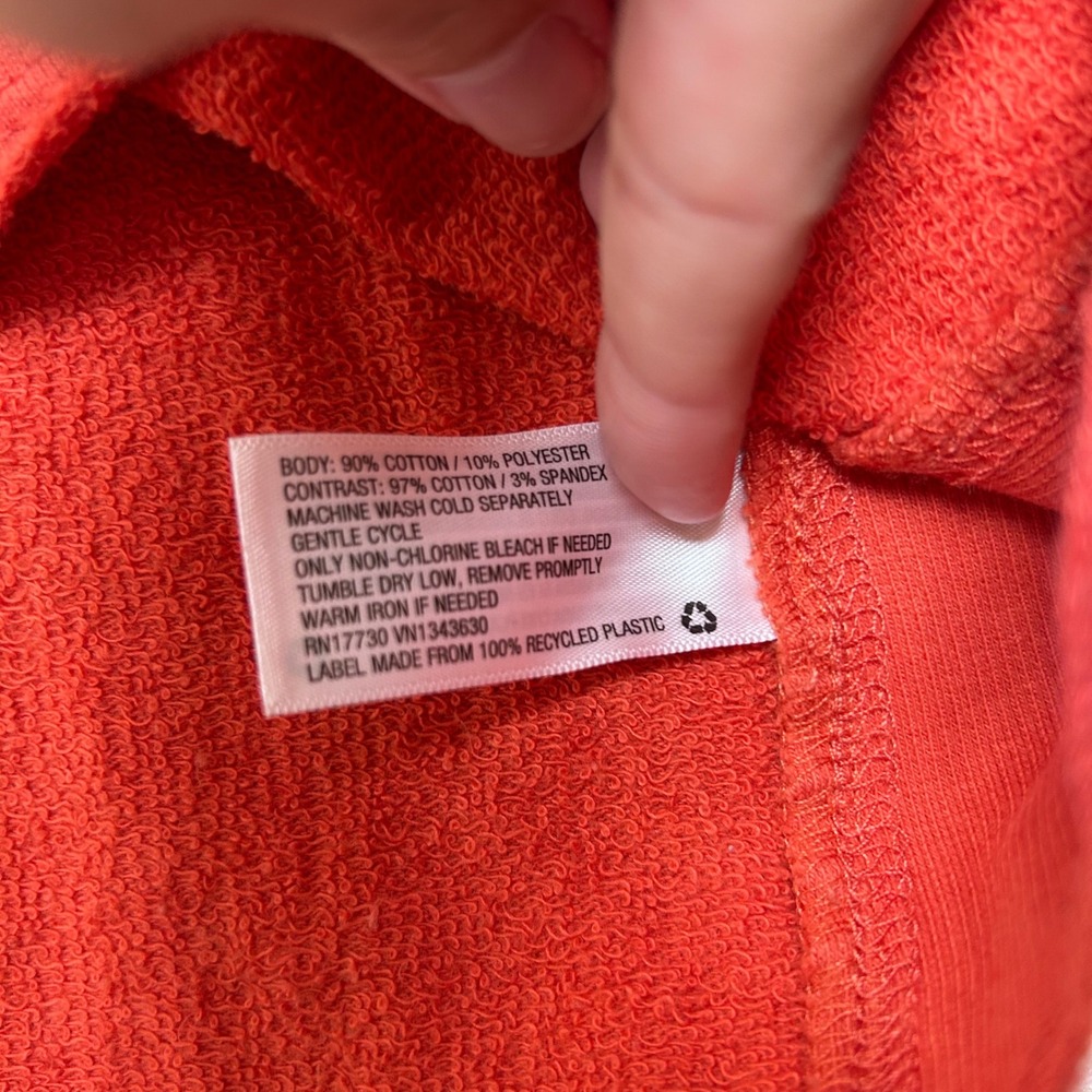 Universal Thread Raglan XS Orange Long Sleeve Pul… - image 4